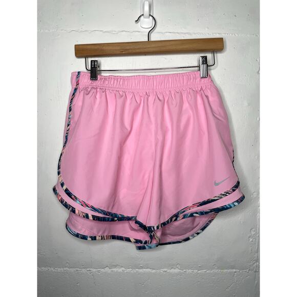 Nike Dri-Fit Womens Running Shorts Size XL Pink - Picture 1 of 6